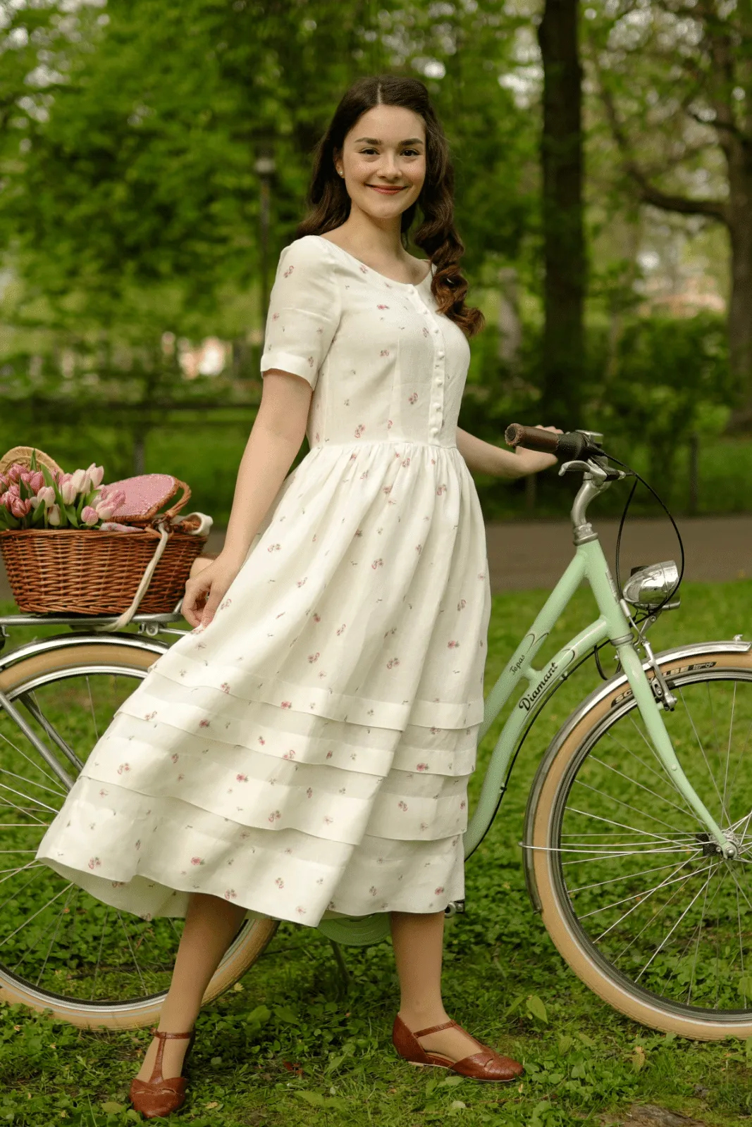 Eyre Dress, Short Sleeve sold by Son de Flor