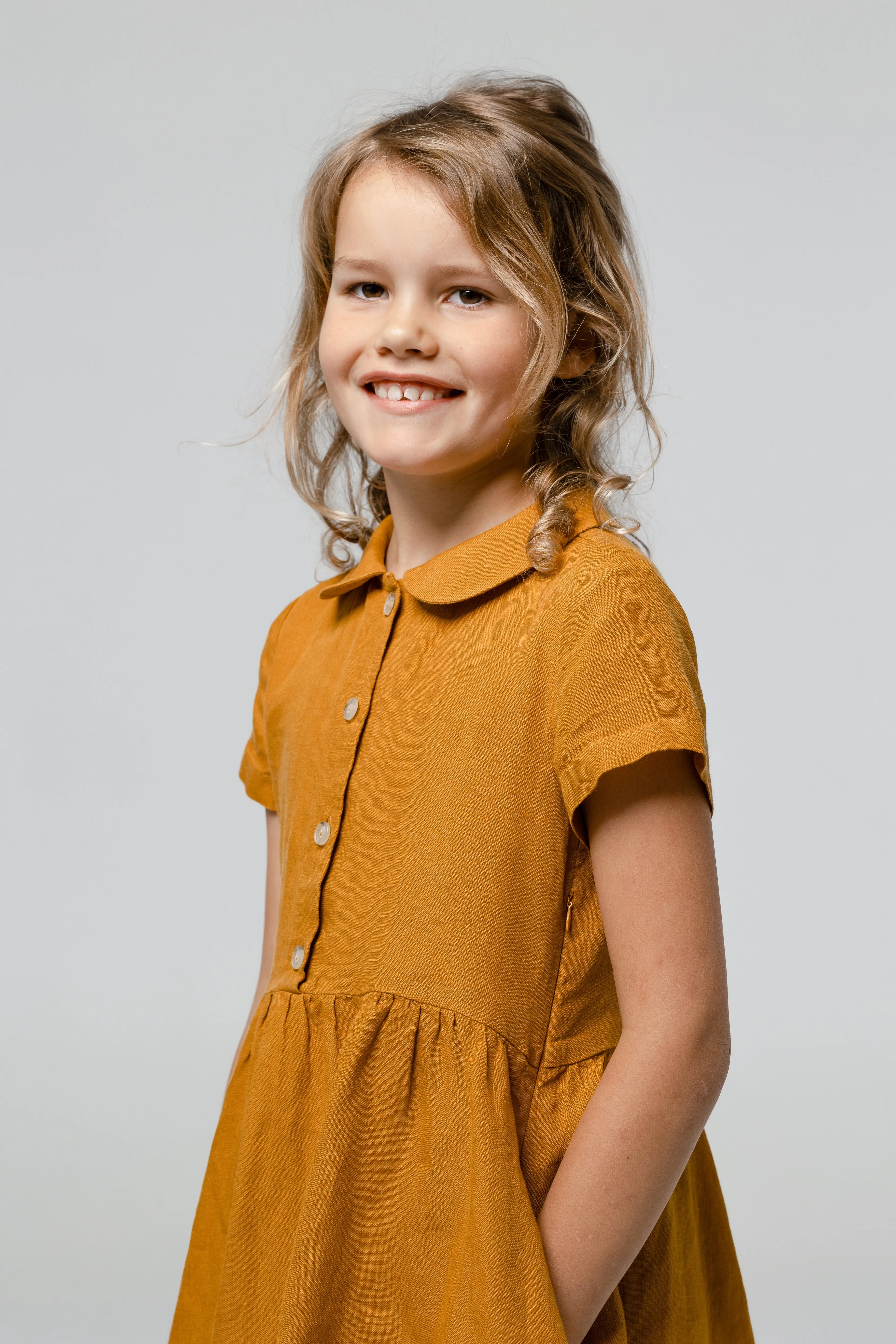 Mini Me Classic Dress, Short Sleeve sold by Son de Flor product image thumbnail 3