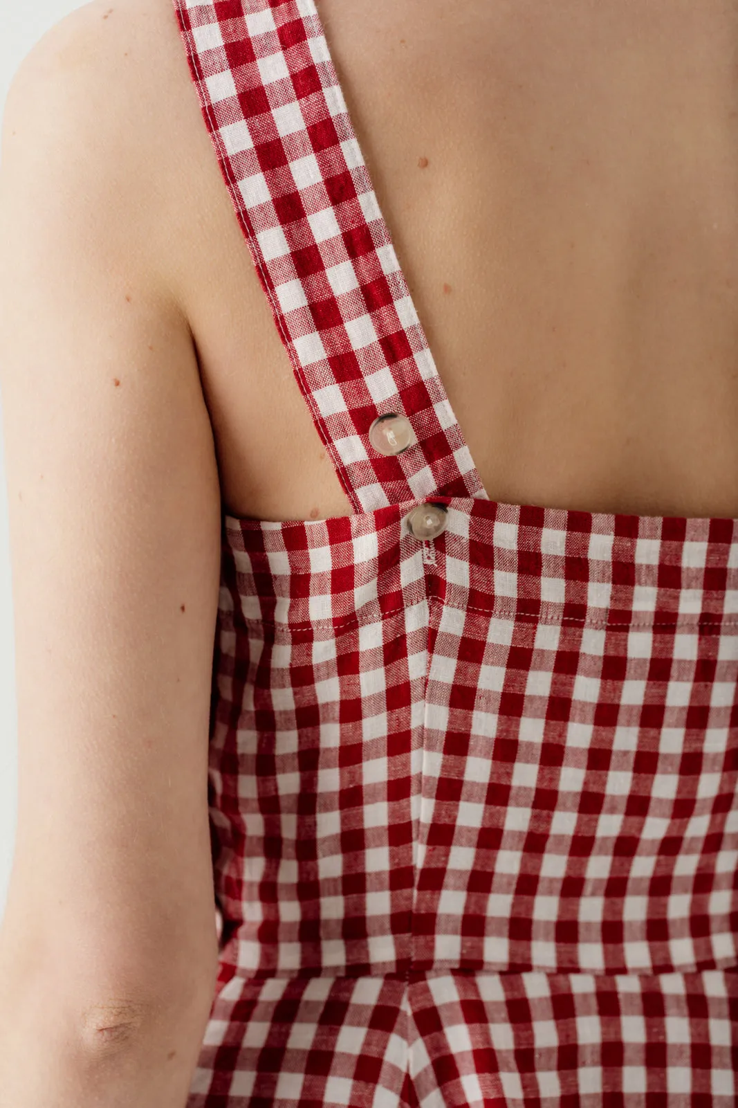 Pinafore – Sleeveless Linen Midi Dress sold by Son de Flor product image thumbnail 4