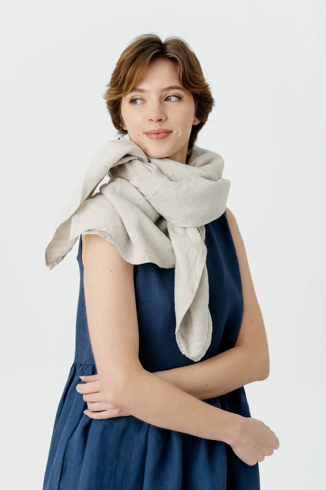 Palisandra – Linen Square Scarf sold by Son de Flor product image thumbnail 3