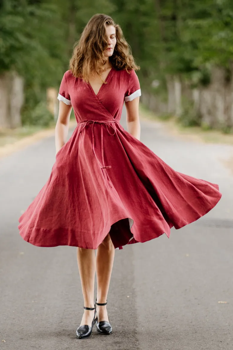 Wrap Dress, Short Sleeve sold by Son de Flor product image thumbnail 2