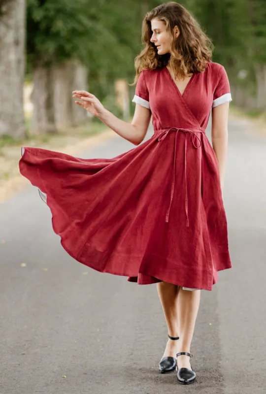 Wrap Dress, Short Sleeve sold by Son de Flor