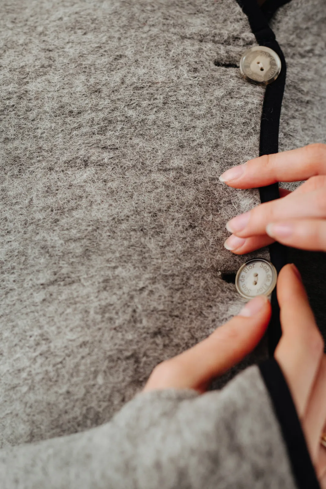 Classic Coat, Wool, Light Grey sold by Son de Flor product image thumbnail 5