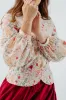 Fitted Sophie Shirt, Long Sleeve, Whimsical Garden sold by Son de Flor