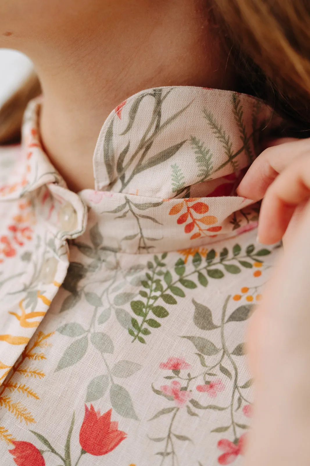 Fitted Sophie Shirt, Long Sleeve, Whimsical Garden sold by Son de Flor product image thumbnail 5