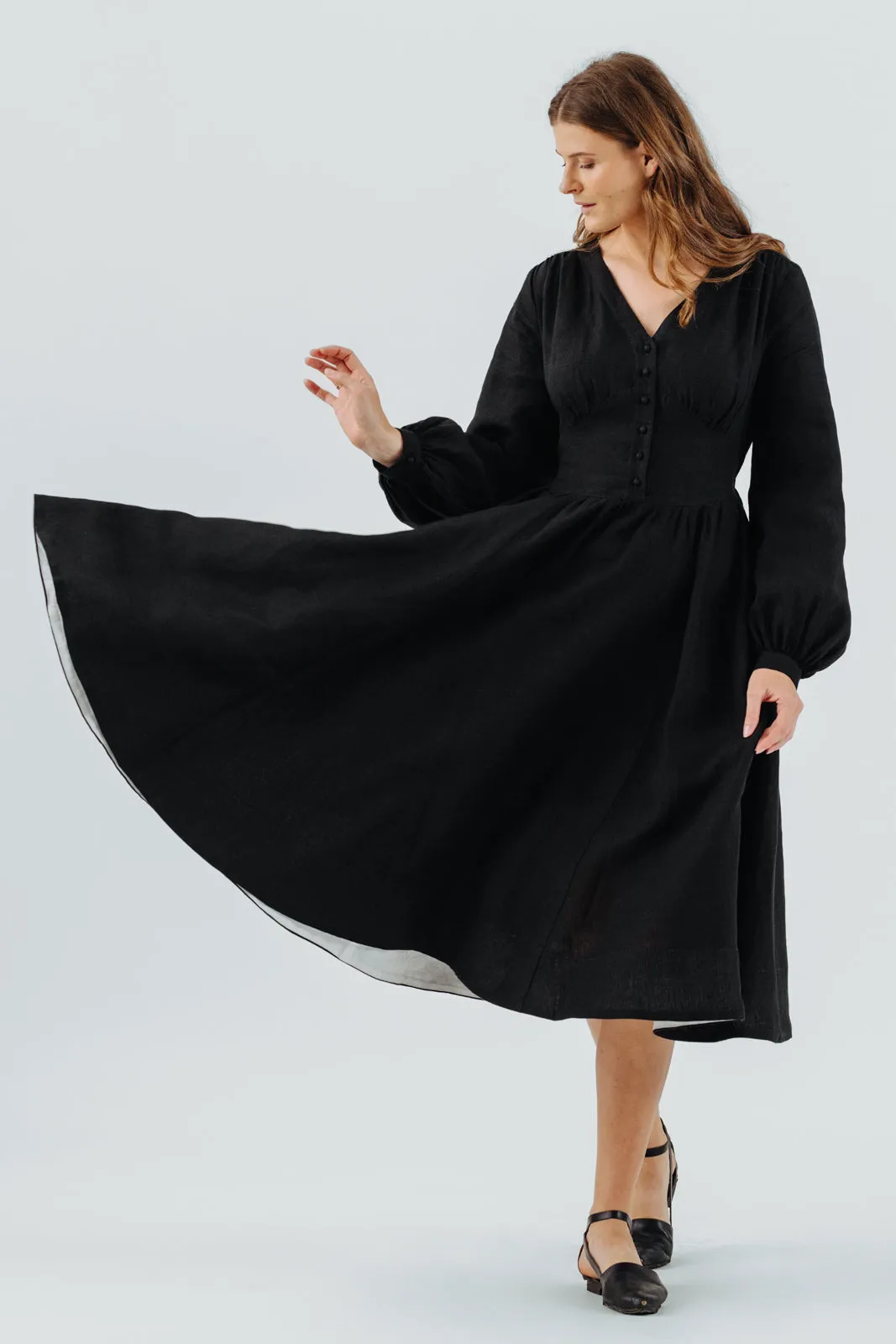 Diane Dress, Long Sleeve sold by Son de Flor