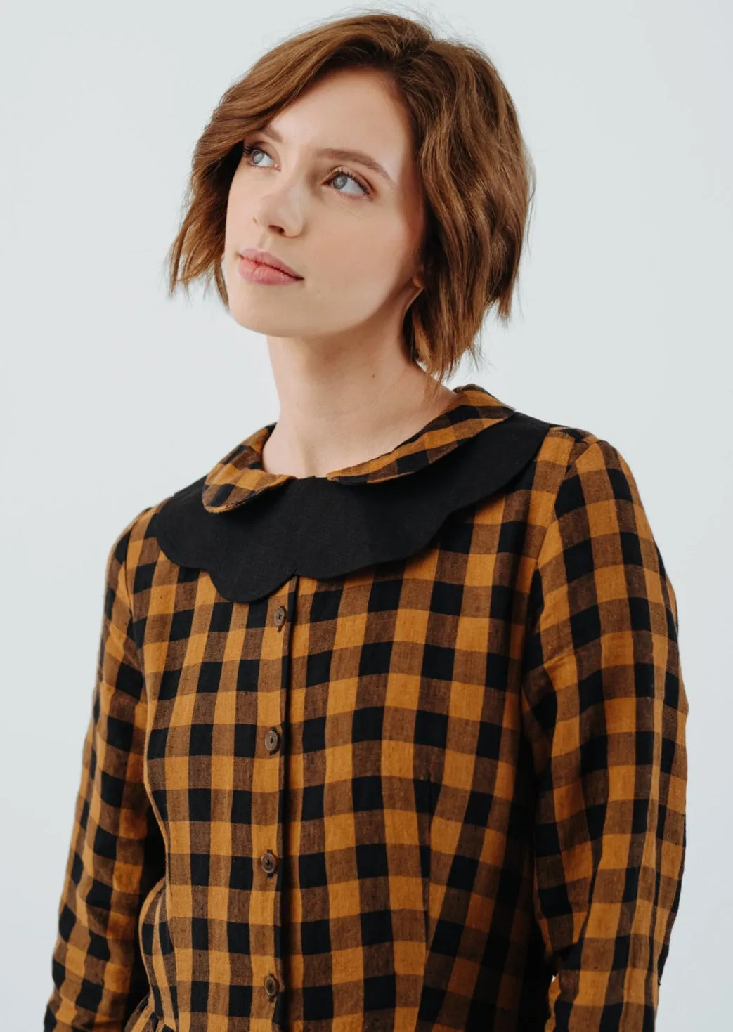 Magnolia Collar, Linen sold by Son de Flor