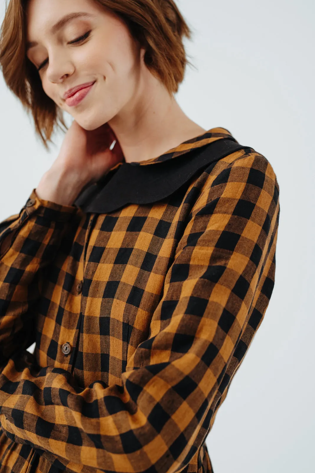 Magnolia Collar, Linen sold by Son de Flor product image thumbnail 2