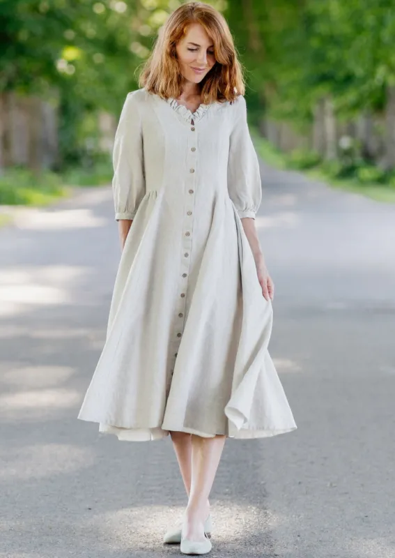 Ophelia Dress, 3/4 Sleeve sold by Son de Flor