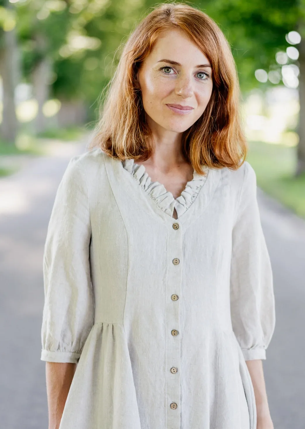 Ophelia Dress, 3/4 Sleeve sold by Son de Flor product image thumbnail 2