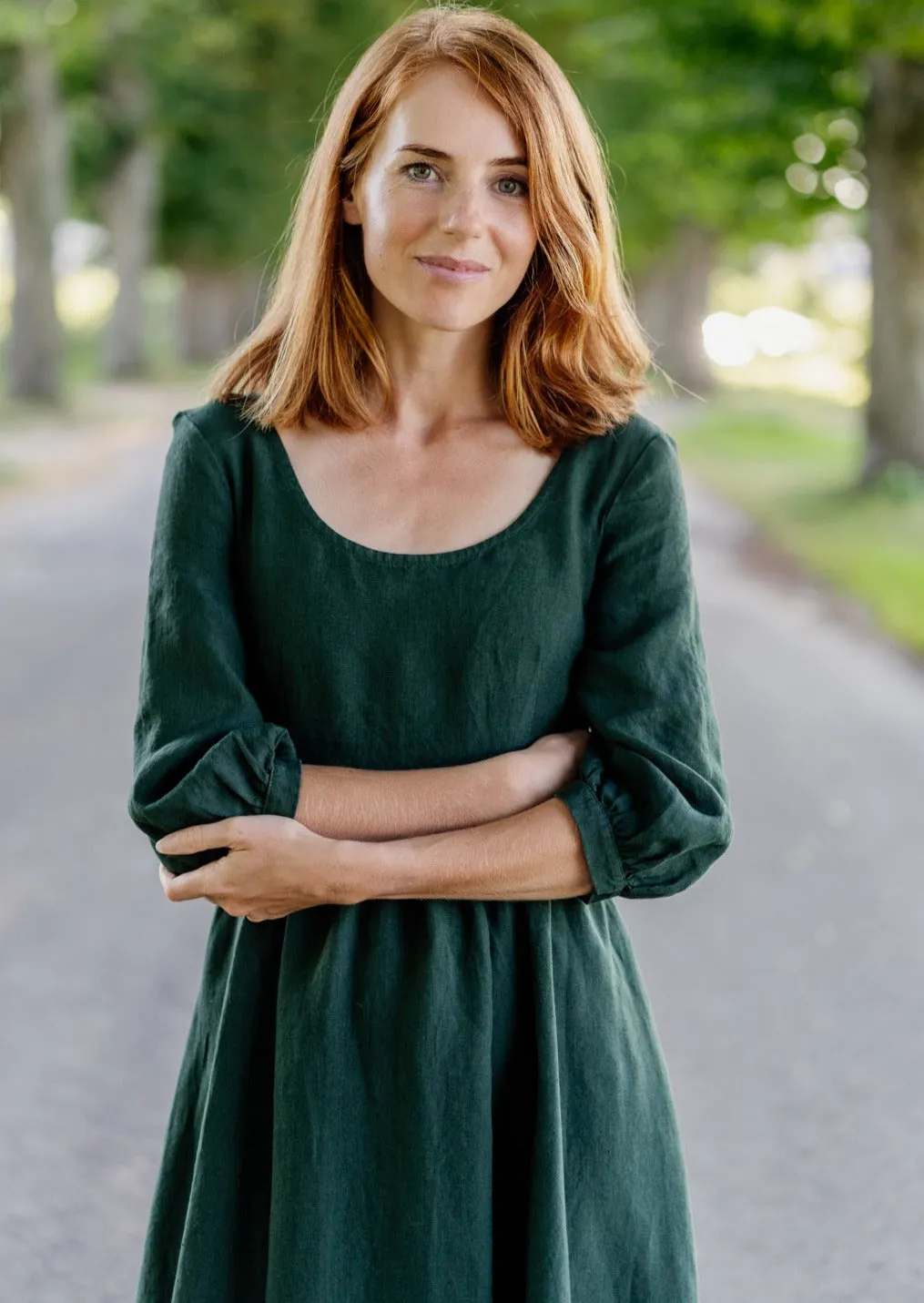 Carmen Dress, 3/4 Sleeve sold by Son de Flor product image thumbnail 5