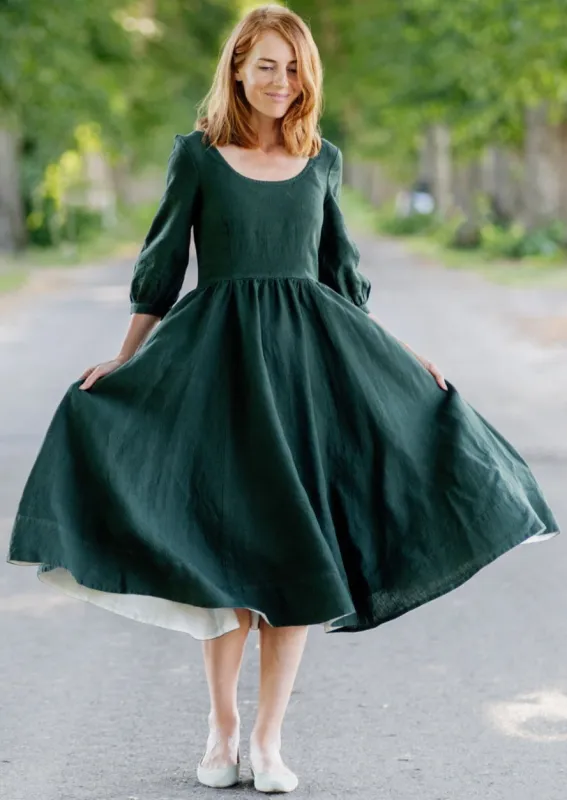 Carmen Dress, 3/4 Sleeve sold by Son de Flor