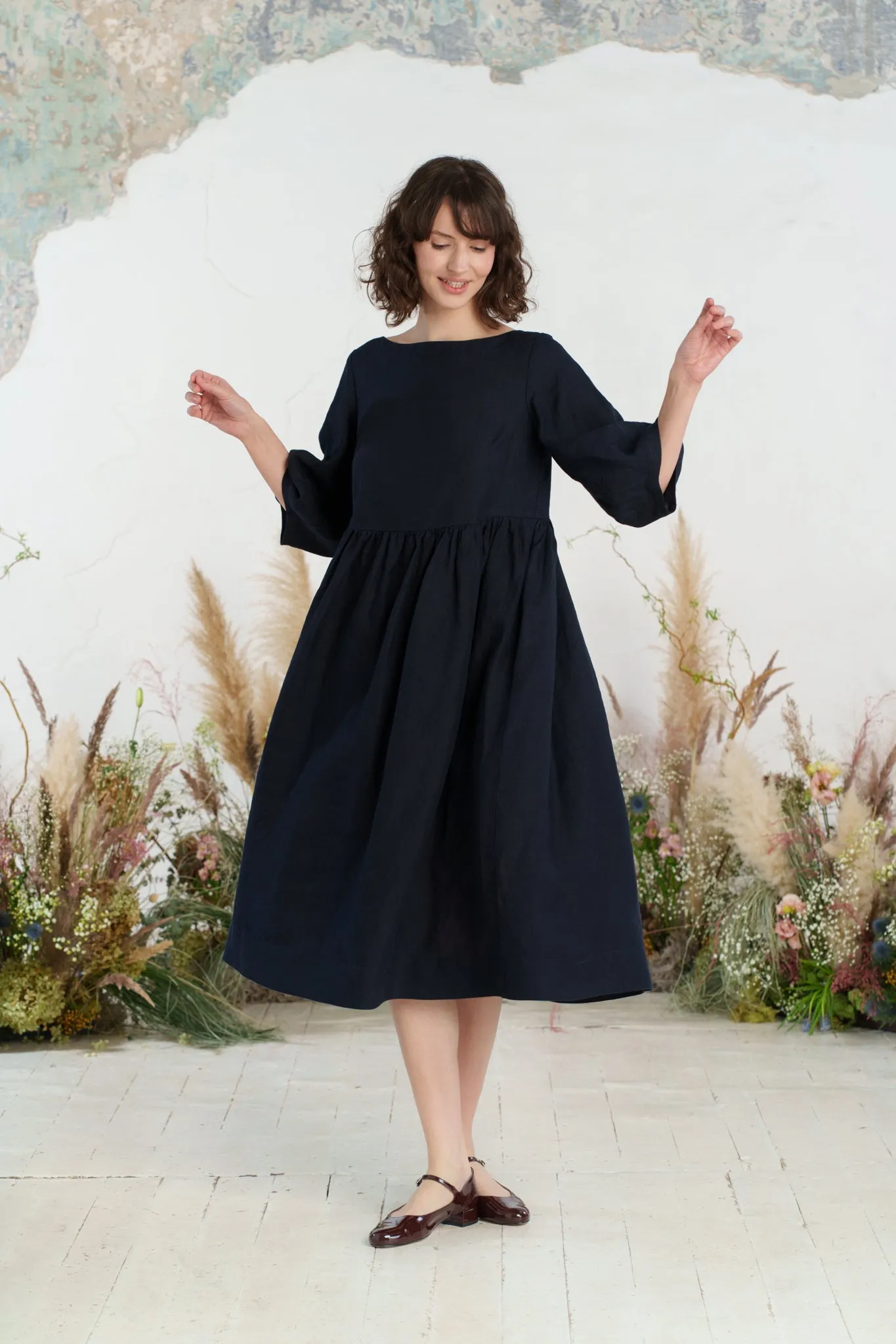 Gaia – Linen Smock Dress sold by Son de Flor product image thumbnail 3