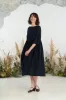 Smock Gaia Dress, 3/4 Sleeve sold by Son de Flor