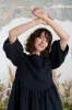 Smock Gaia Dress, 3/4 Sleeve sold by Son de Flor