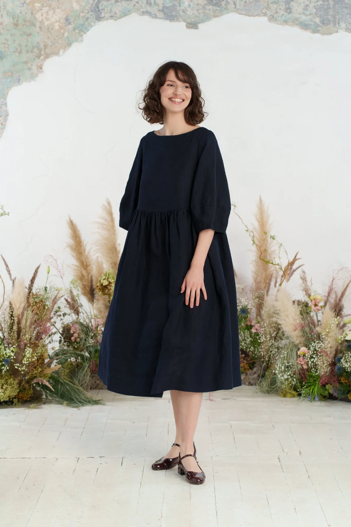 Gaia – Linen Smock Dress sold by Son de Flor
