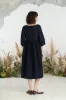 Smock Gaia Dress, 3/4 Sleeve sold by Son de Flor