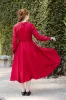 Classic Dress, Long Sleeve, Red Poppy sold by Son de Flor