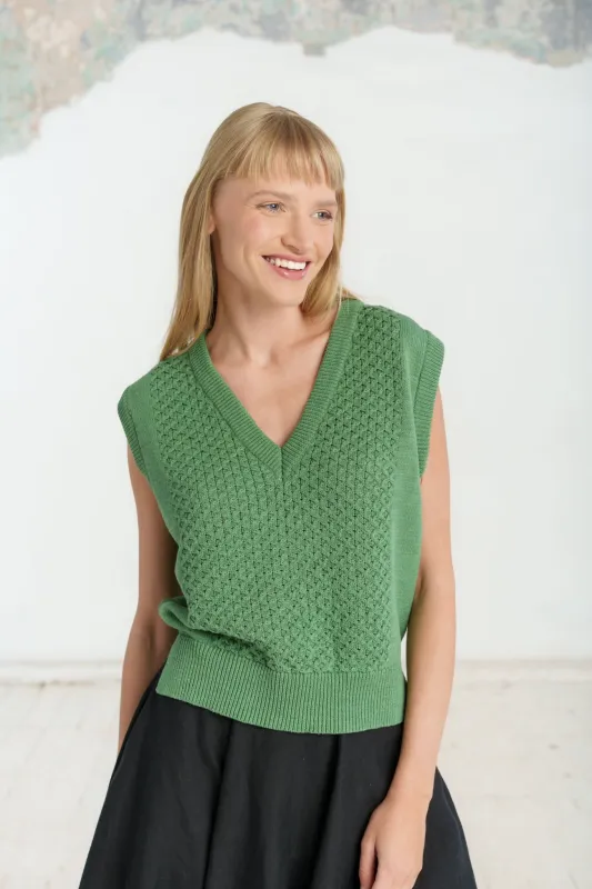 Elaine Vest, Sleeveless sold by Son de Flor