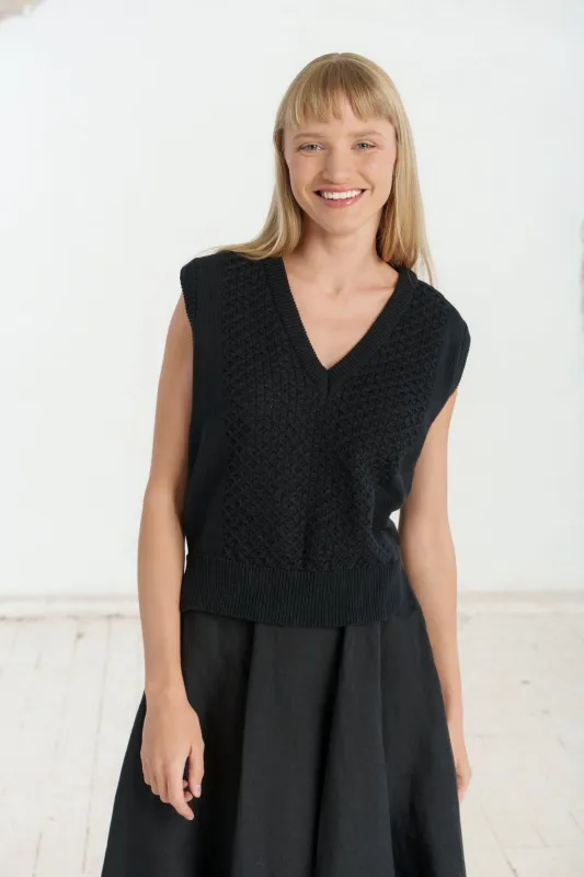 Elaine Vest, Sleeveless sold by Son de Flor