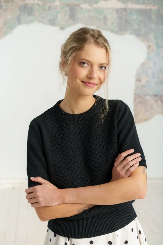 Elaine Top, Short Sleeve sold by Son de Flor