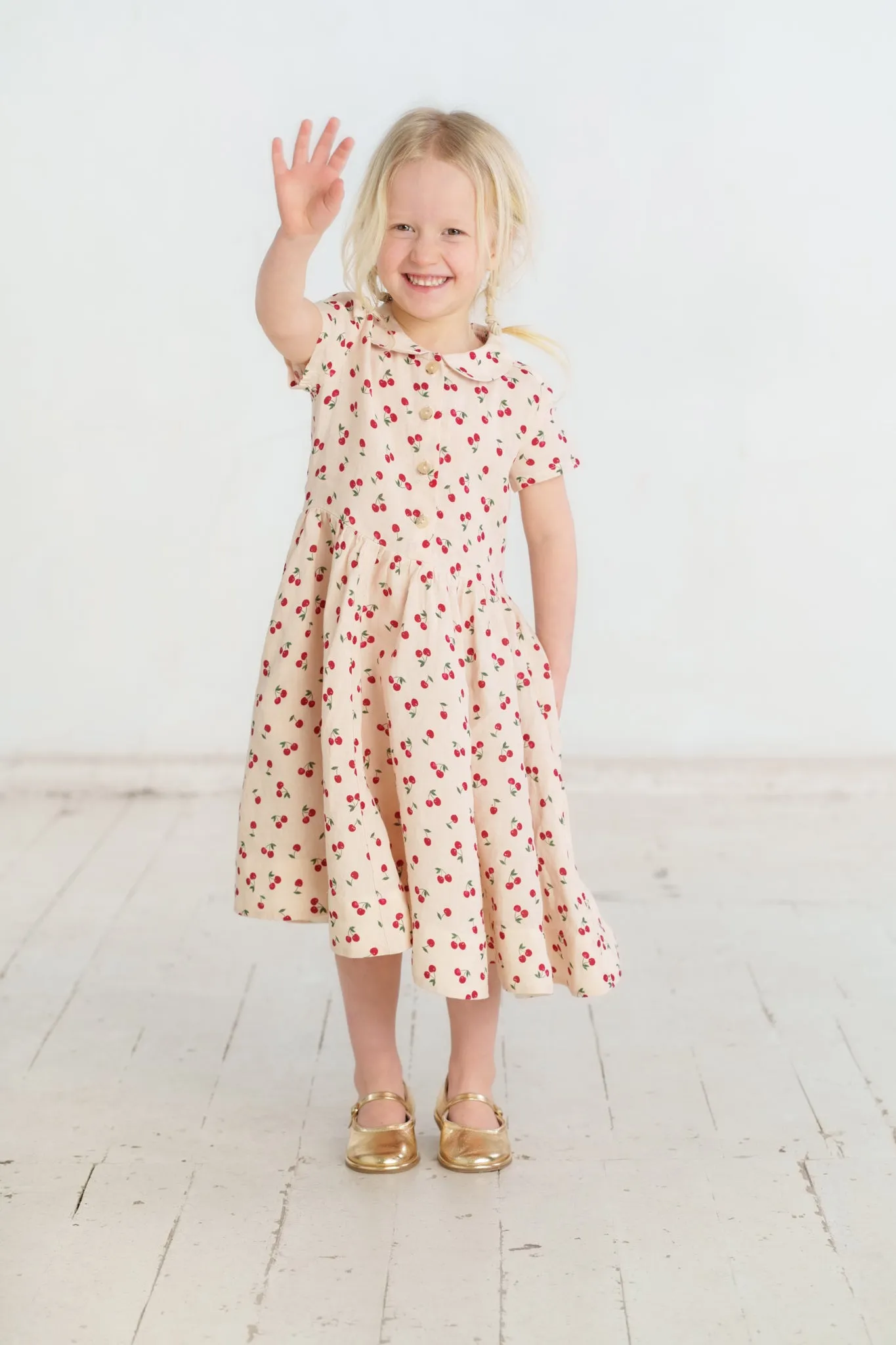 Mini Me Classic Dress, Short Sleeve sold by Son de Flor product image thumbnail 3