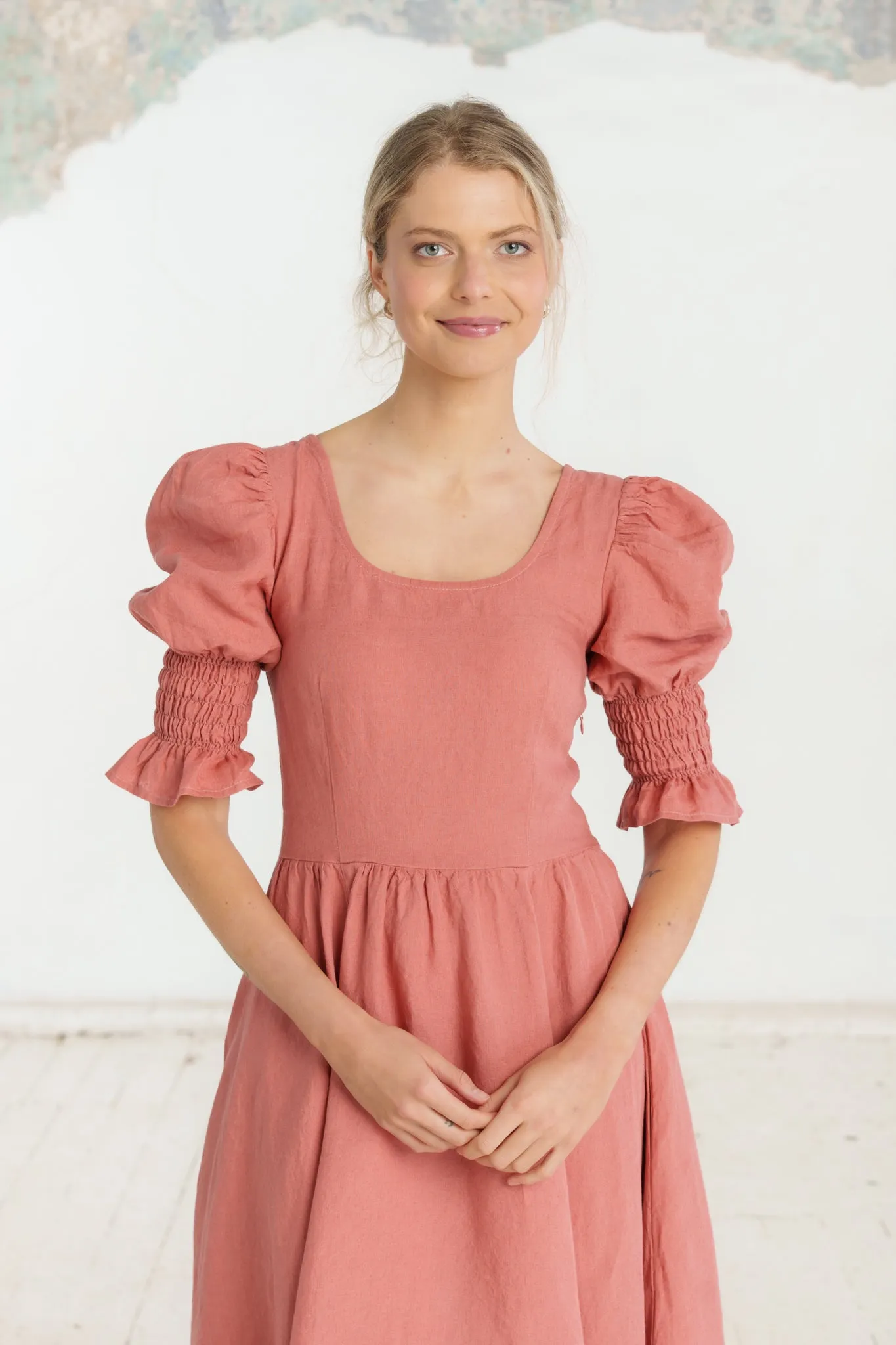 Rebecca Dress, Short Sleeve sold by Son de Flor