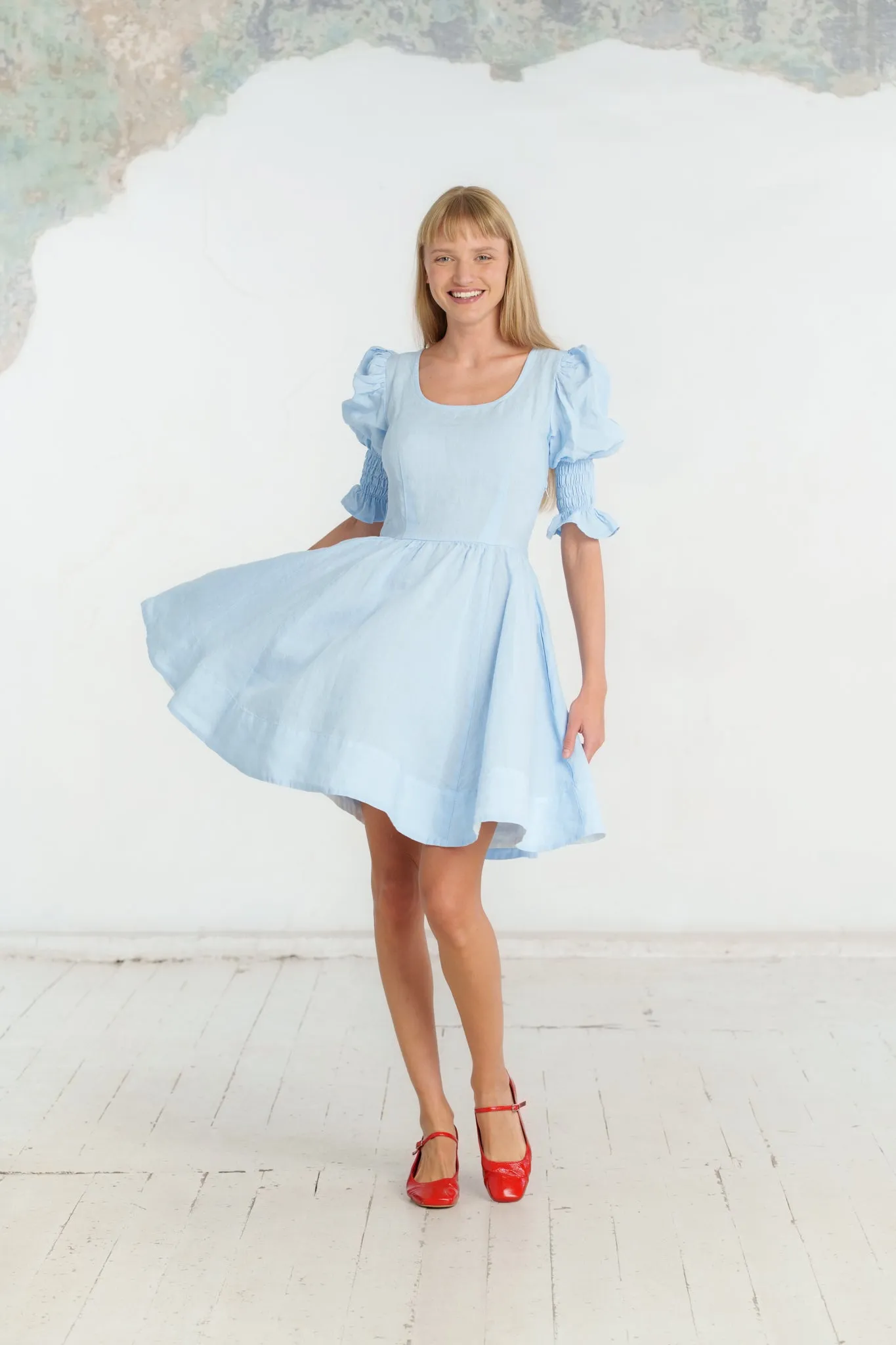 Mini Rebecca Dress, Short Sleeve sold by Son de Flor