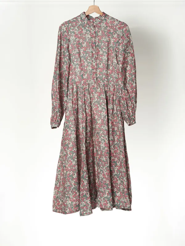 Ditsy Floral Sophie Dress, No Collar, Long Sleeve sold by Son de Flor