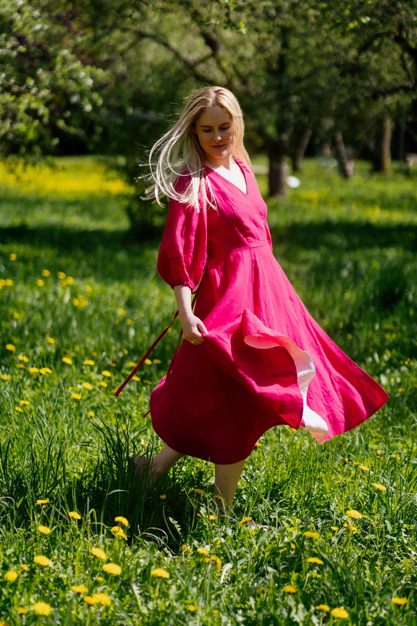 Wrap Gaia Dress, 3/4 Sleeve sold by Son de Flor product image thumbnail 3