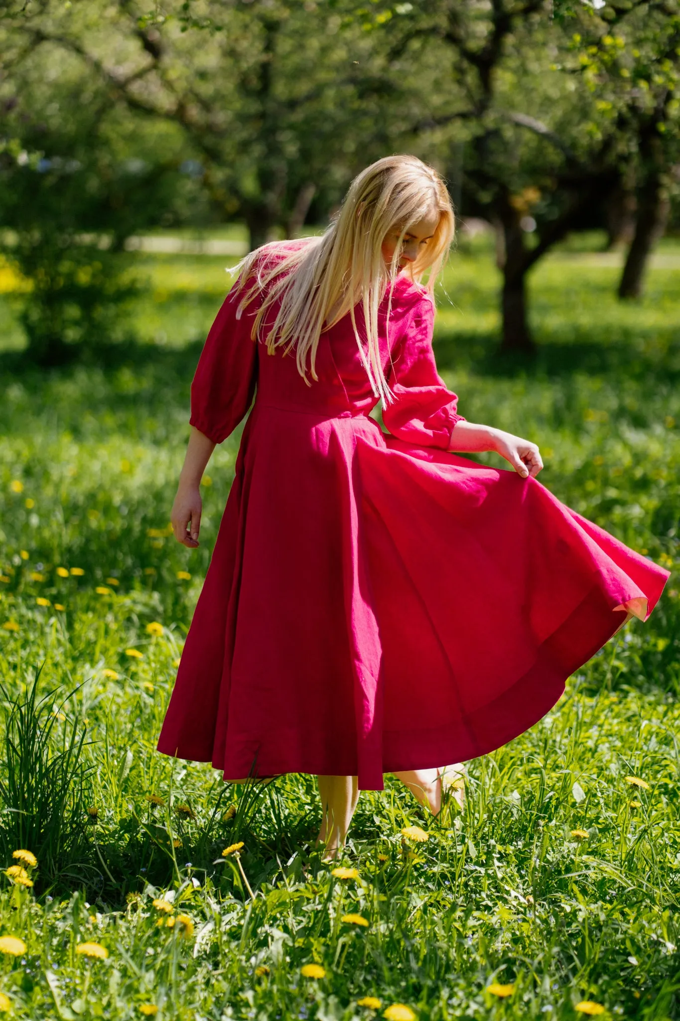 Wrap Gaia Dress, 3/4 Sleeve sold by Son de Flor product image thumbnail 2