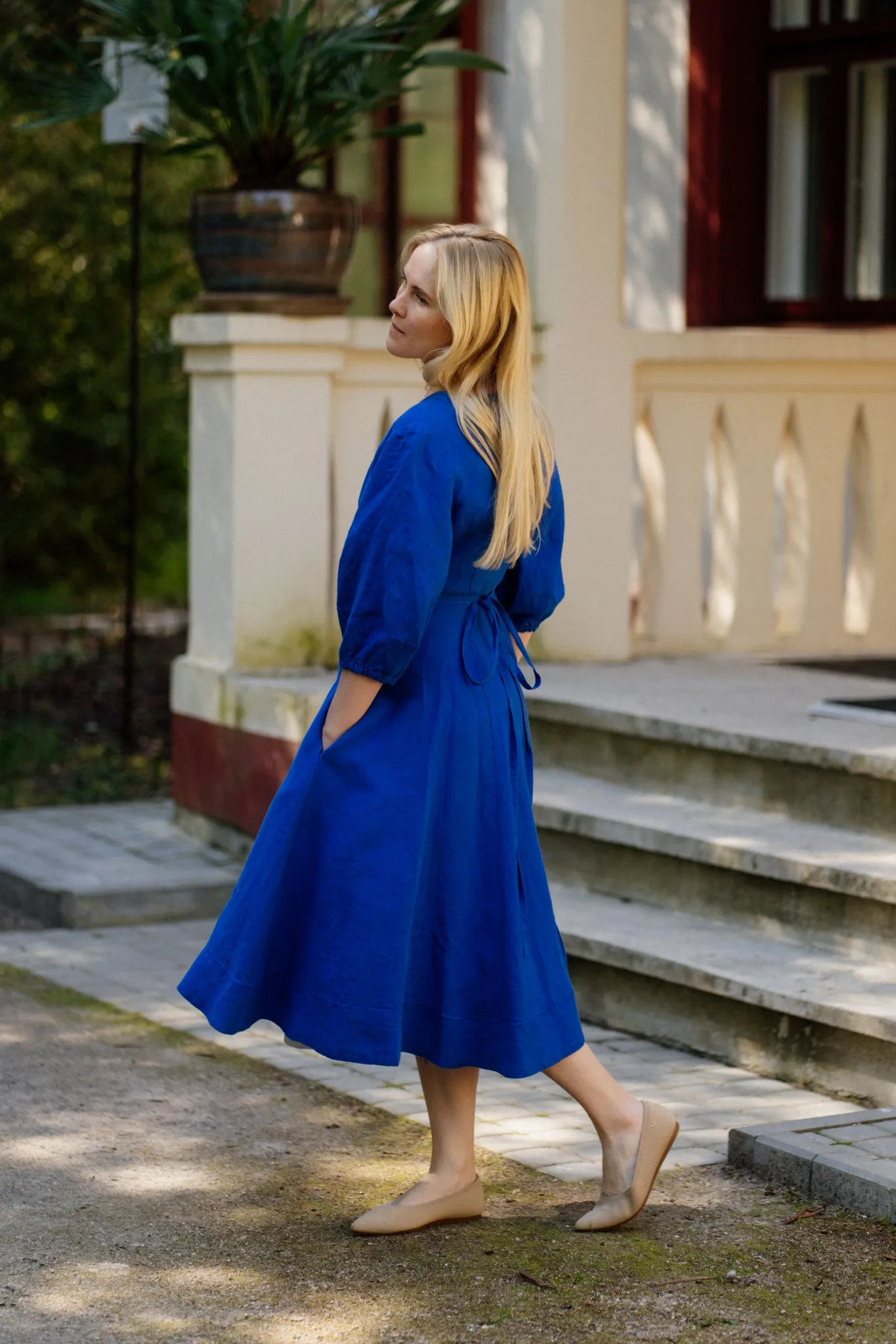 Wrap Gaia Dress, 3/4 Sleeve sold by Son de Flor product image thumbnail 5