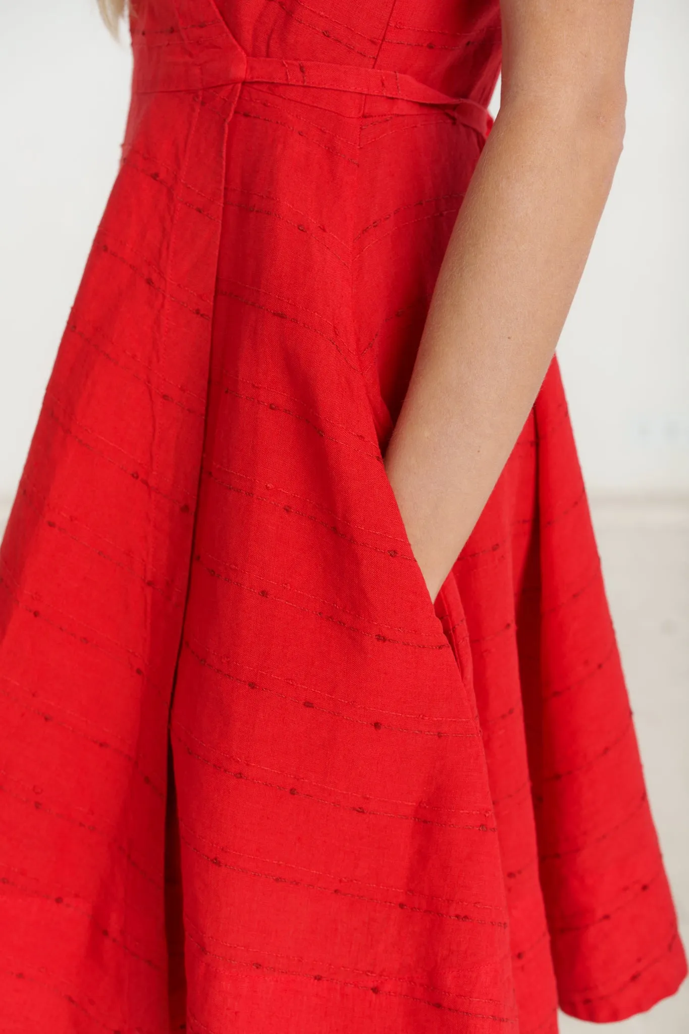 Mini Wrap Dress, Short Sleeve sold by Son de Flor product image thumbnail 5