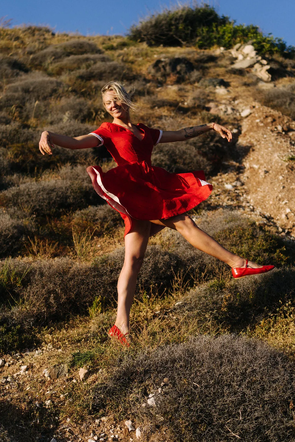 Mini Wrap Dress, Short Sleeve sold by Son de Flor product image thumbnail 2