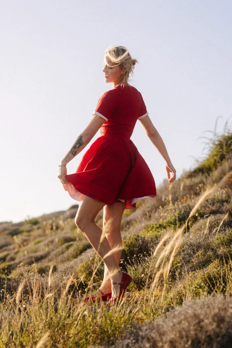 Mini Wrap Dress, Short Sleeve sold by Son de Flor