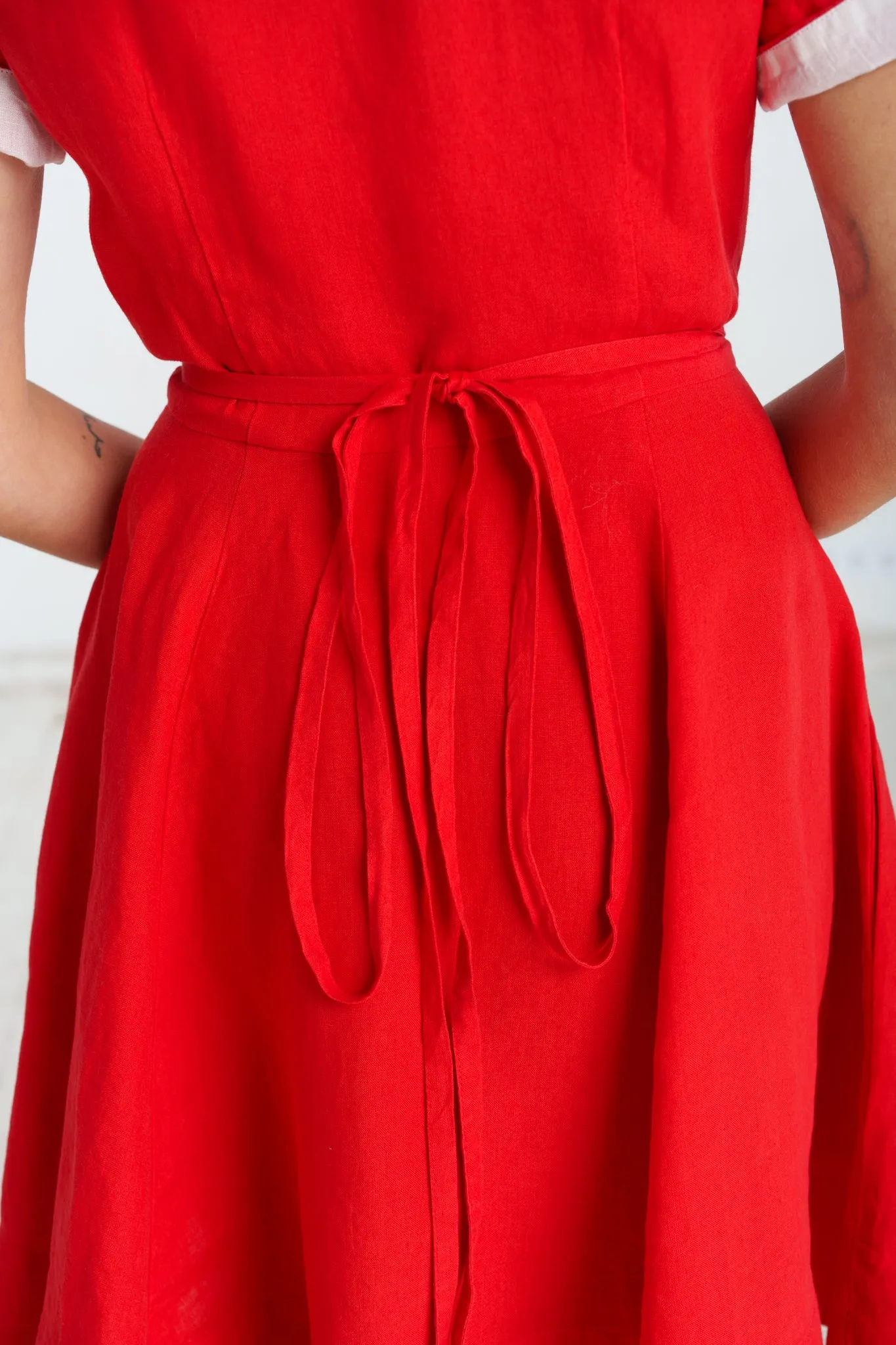 Mini Wrap Dress, Short Sleeve sold by Son de Flor product image thumbnail 5