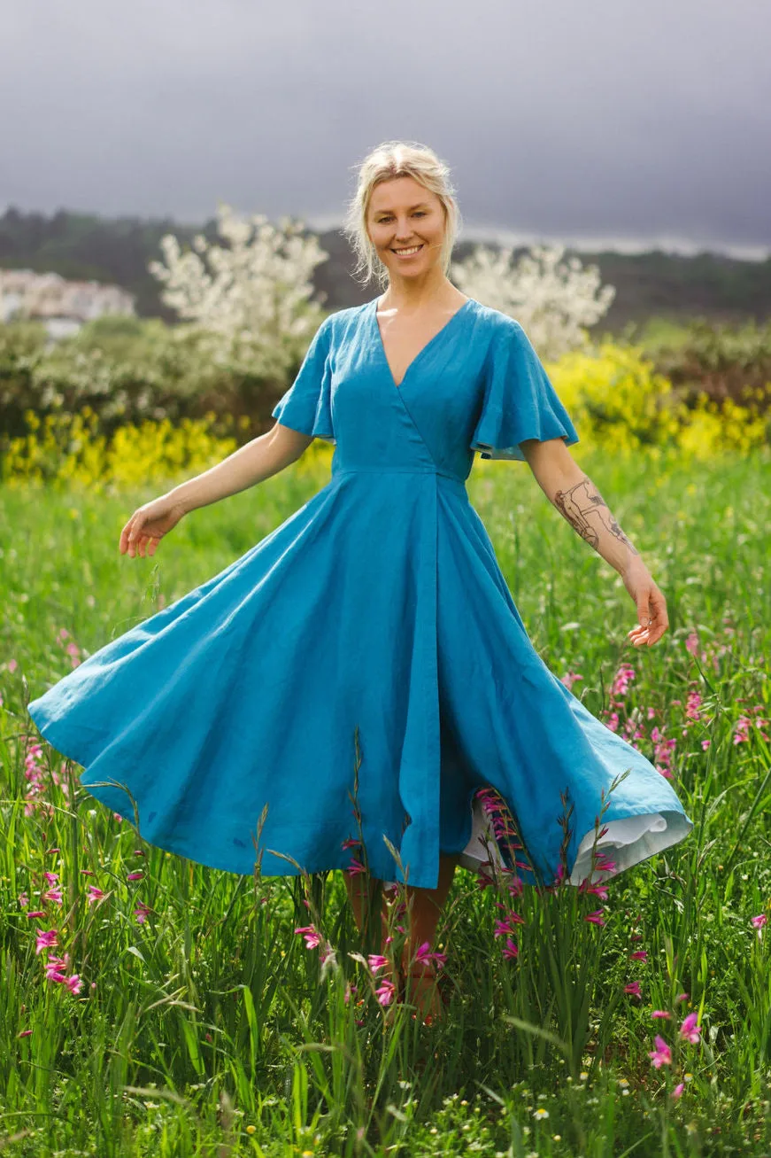 Wrap Dress, Butterfly Sleeve sold by Son de Flor