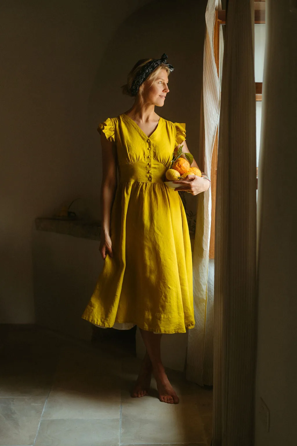 Diane Dress, Ruffle Sleeve sold by Son de Flor