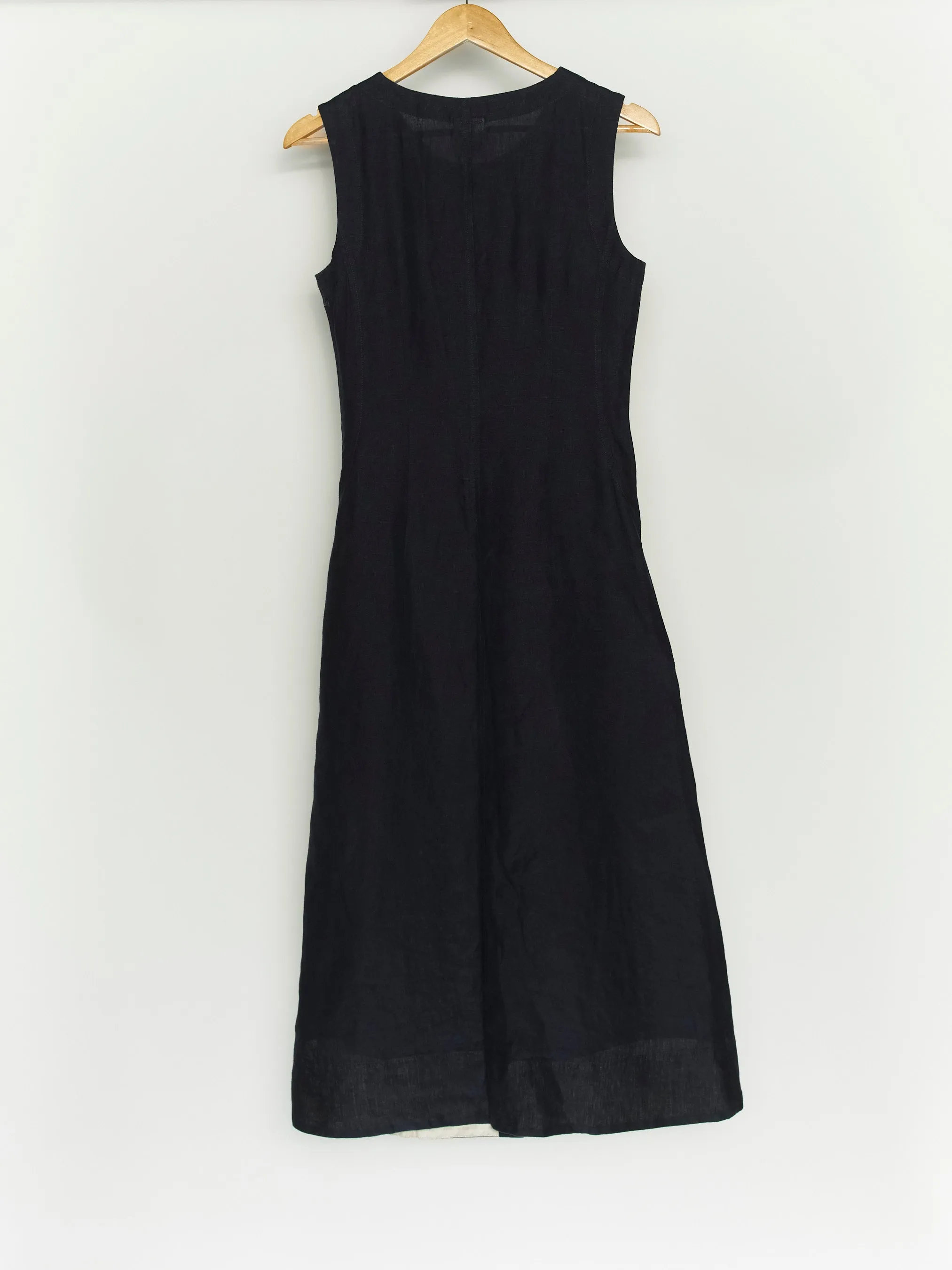 Night Navy Sleeveless Button Down Dress sold by Son de Flor product image thumbnail 2