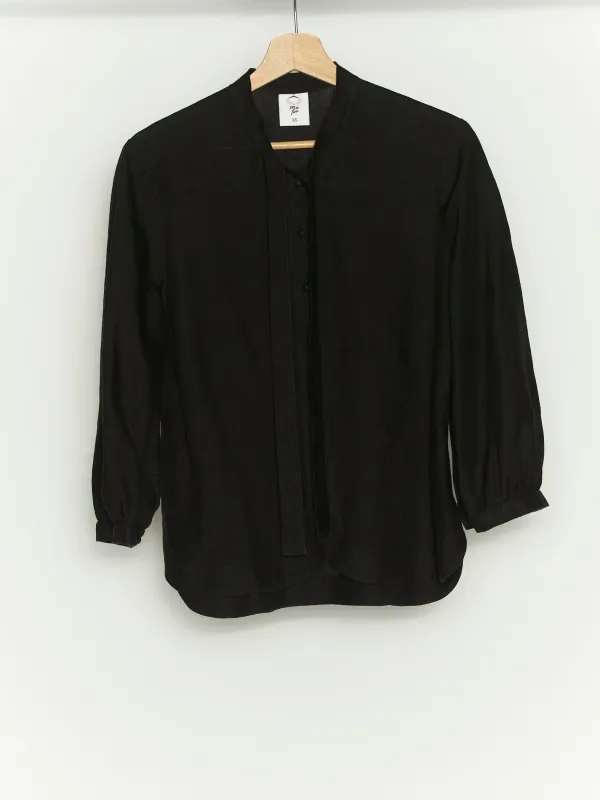 Black Pansy Jasmine Shirt, 3/4 Sleeve sold by Son de Flor