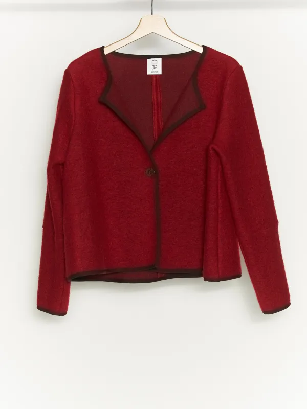 Wool Jacket Red Poppy  (One Button) sold by Son de Flor