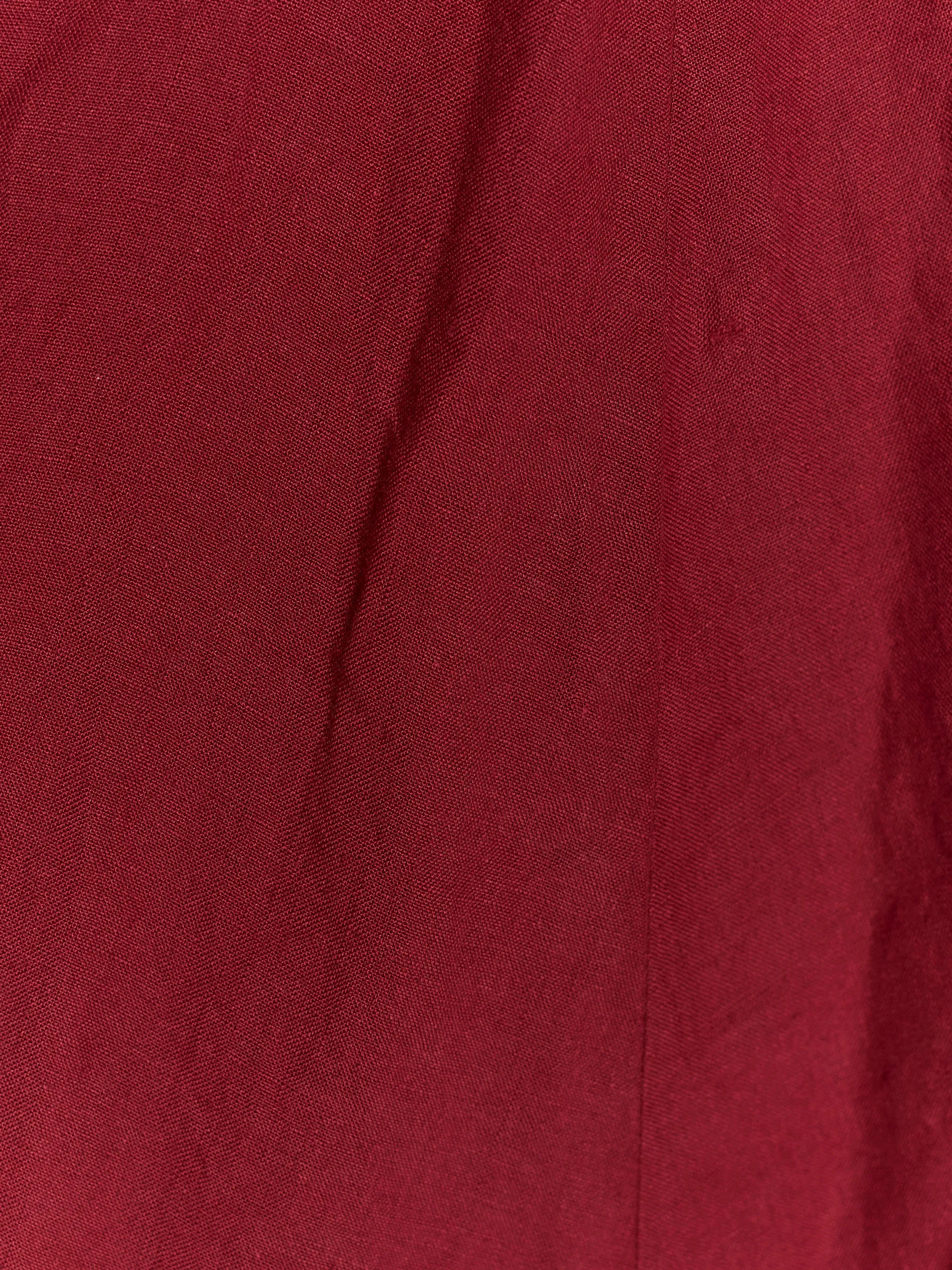Marsala Red Jasmine Dress, 3/4 Sleeve sold by Son de Flor product image thumbnail 3