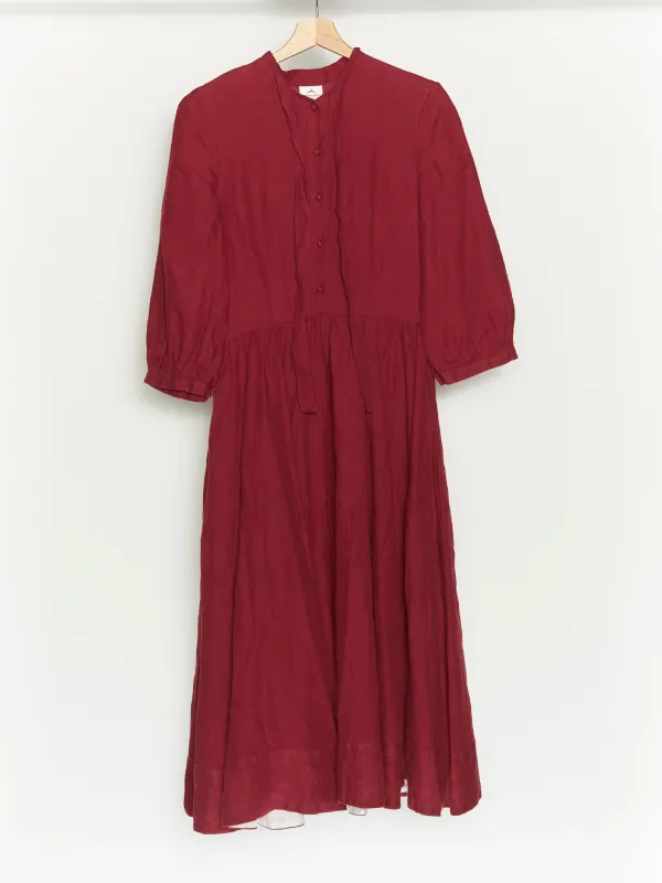Marsala Red Jasmine Dress, 3/4 Sleeve sold by Son de Flor
