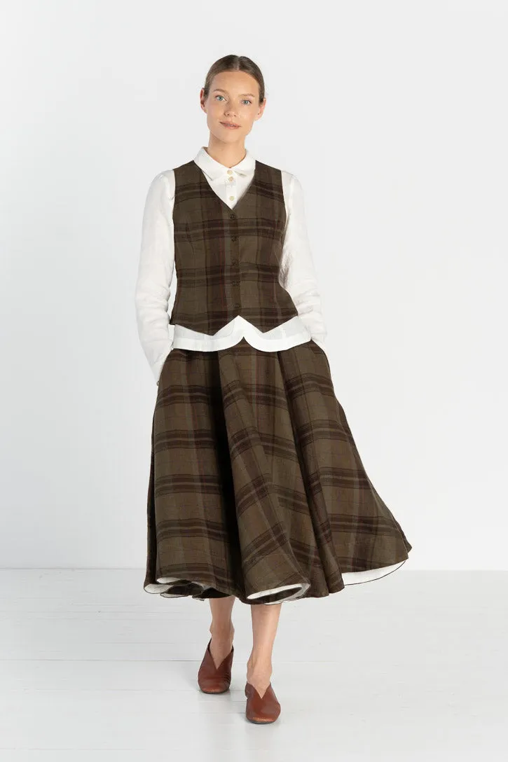 Jane – Fitted Linen V-Neck Vest sold by Son de Flor product image thumbnail 3