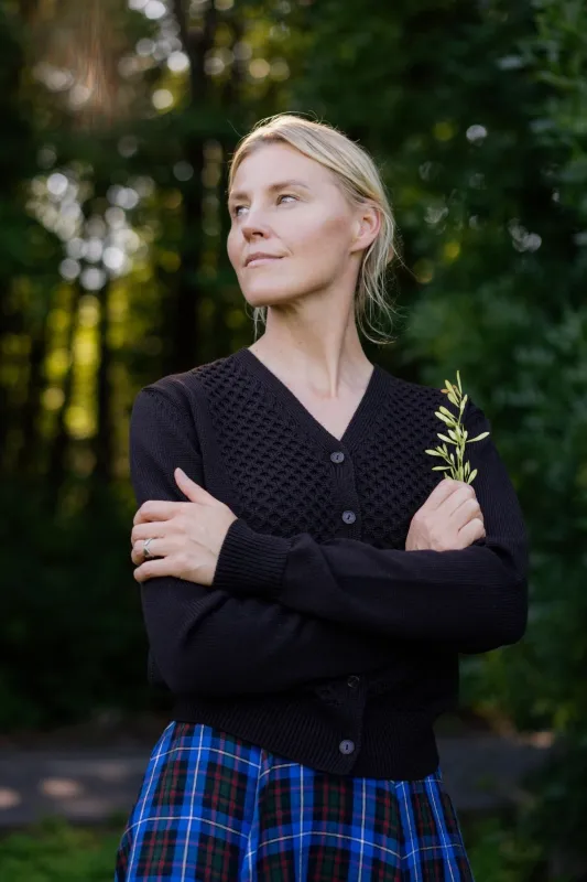 Elaine – Merino Wool Cardigan sold by Son de Flor