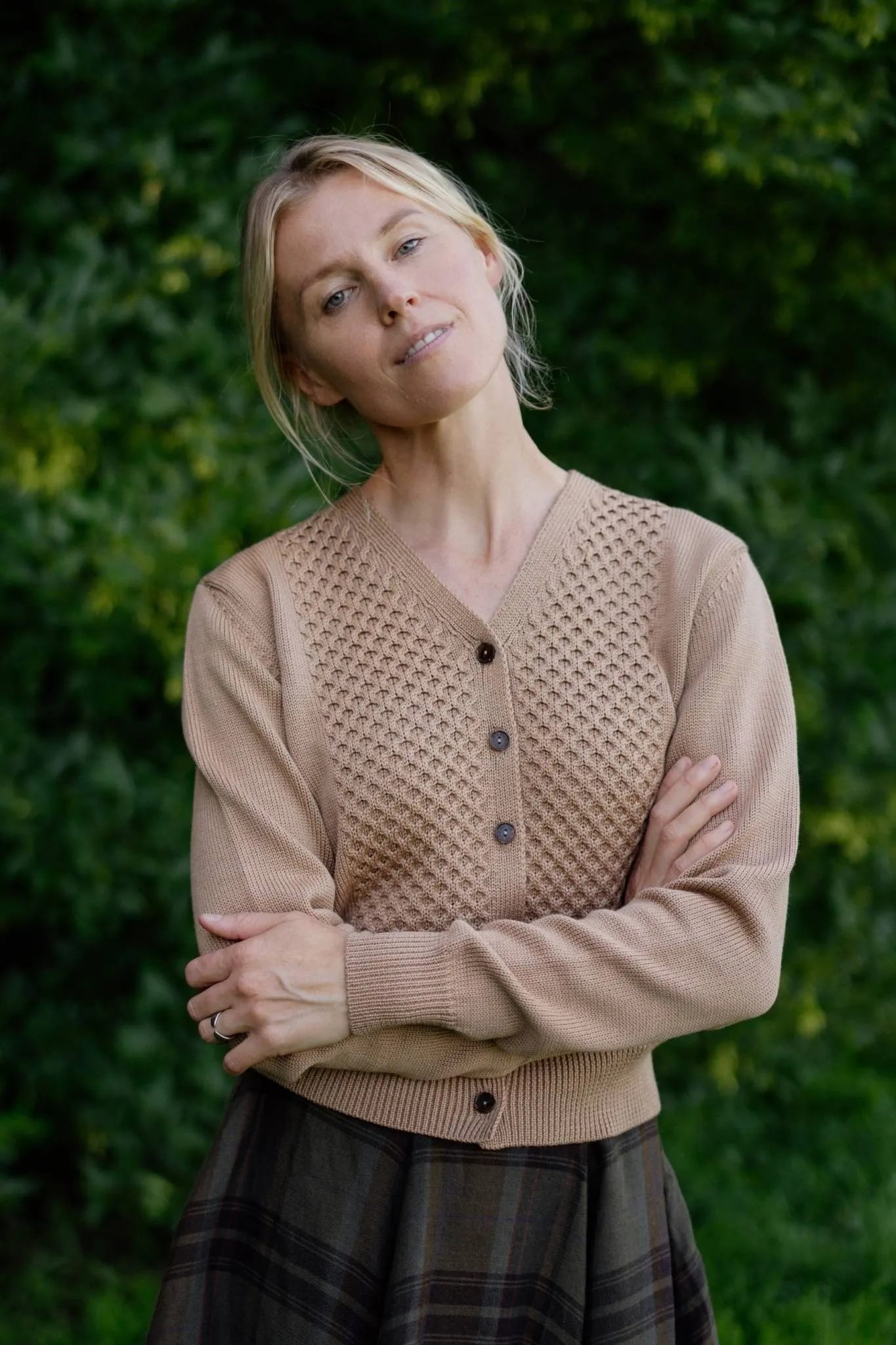 Elaine – Merino Wool Cardigan sold by Son de Flor