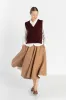 Elaine – Merino Wool Vest with V-Neckline sold by Son de Flor