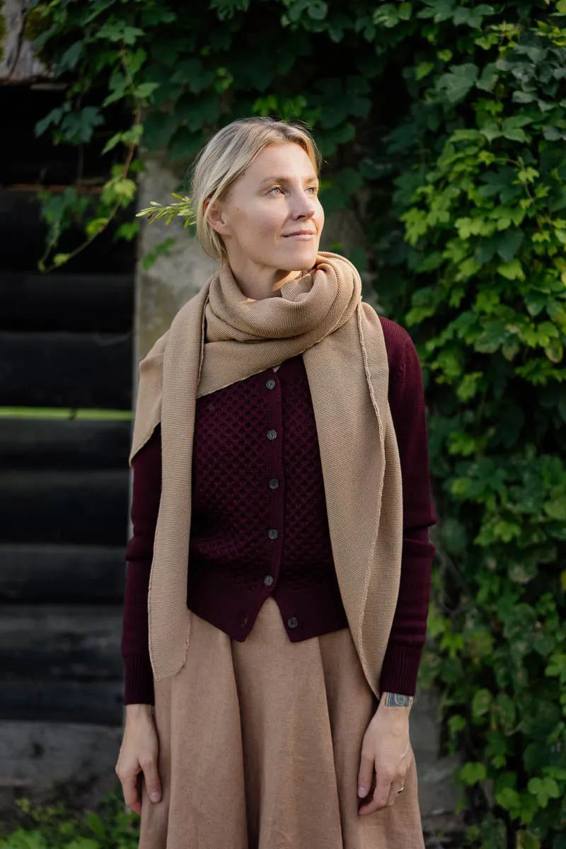 Elaine – Soft Triangular Scarf in Merino Wool sold by Son de Flor product image thumbnail 5