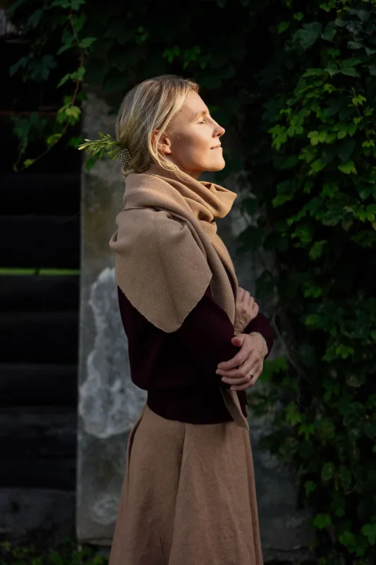 Elaine – Soft Triangular Scarf in Merino Wool sold by Son de Flor