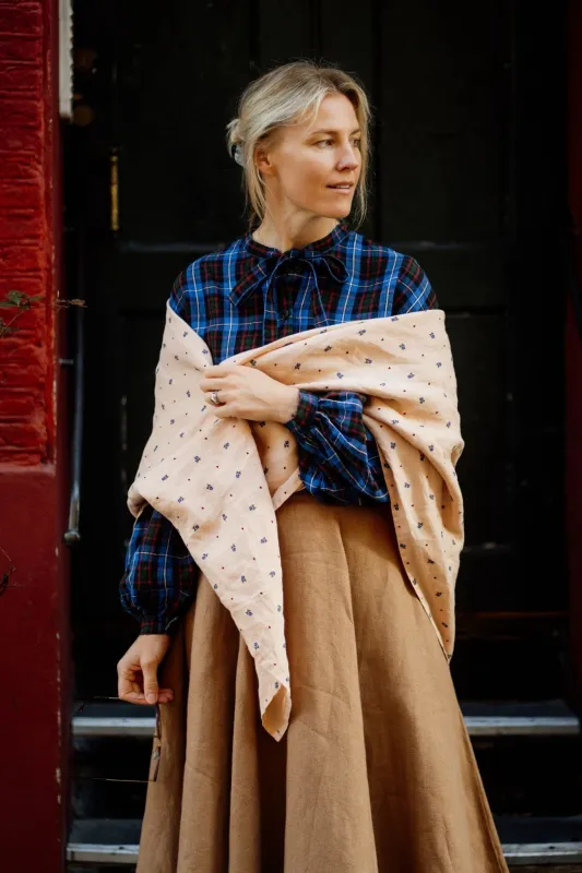 Palisandra – Linen Square Scarf sold by Son de Flor